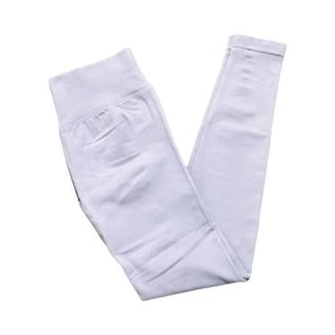Imagem de Calças De Yoga De Cintura Alta Para Mulheres HISTELLO, Leggings Sem Co