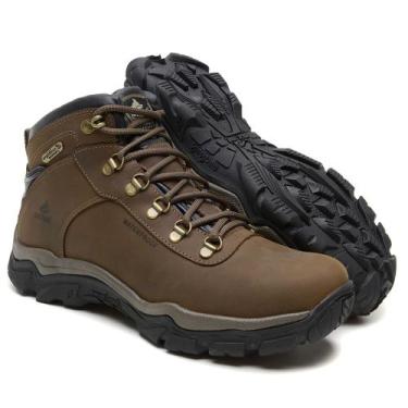 Imagem de Bota Cano Alto Macboot Sanhaço 06 Unissex Couro Impermeável Waterproof