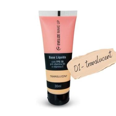Imagem de Base Facial Nutrição Cobertura e Proteção UVB FPS 30  EVELIZE, Translu