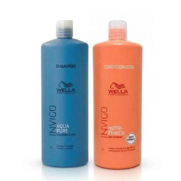 Imagem de Kit Wella Detox Aqua Pure Shampoo + Invigo NutriEnrich Condicionador 1