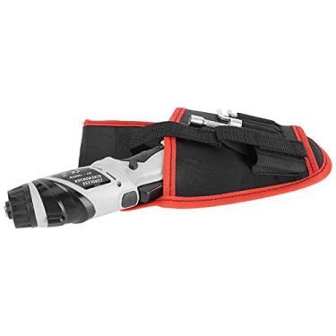 Imagem de 01 Bolsa para ferramentas elétricas, bolsa para cinto de cintura multifuncional portátil para técnicos para eletricista para trabalhador (vermelho)