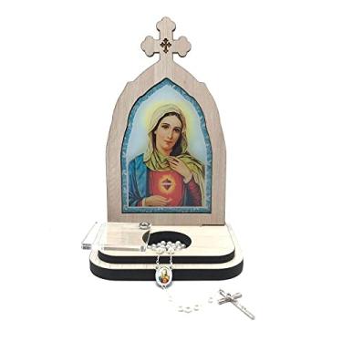 Imagem de Capela Com Porta Intenções E Terço Sagrado Coração de Maria