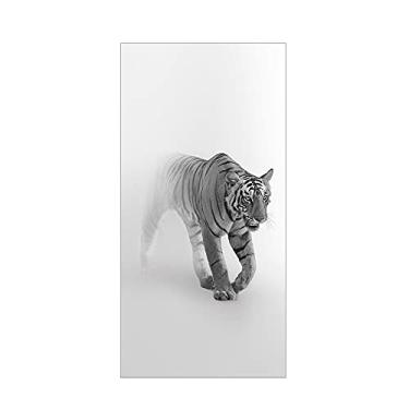 Imagem de WSWJDW Película de janela de privacidade fosca Vitral para decoração de parede de interiores de casa Adesivos de janela Adesivos de vidro Película de porta de chuveiro sem cola, 2