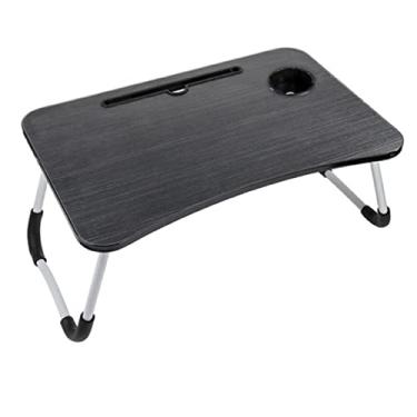 Imagem de Mesa Multiuso Suporte P/notebook Apoio Tomar Café Cama Sofá Cor:Preto