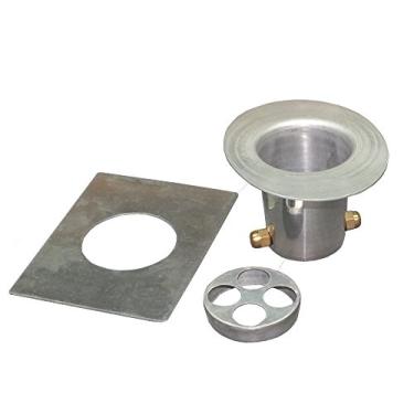 Imagem de Monarch Rain Chains Kit de instalação de corrente de chuva de 3 peças com acabamento de alumínio natural 12020