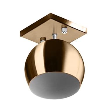 Imagem de Lustre Plafon Bola 15 cm Quadrada New Cobre