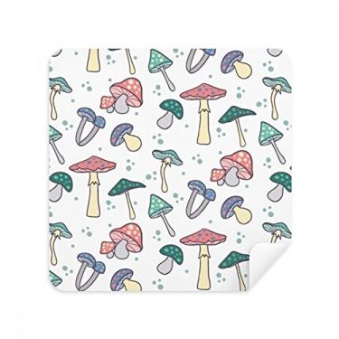 Imagem de Óculos de ilustração cogumelo rosa azul pano pano limpador de tela tecido camurça pacote com 2