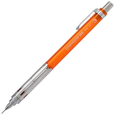Imagem de Pentel Lapiseira GraphGear 300, (0,3 mm), linha extrafina, barril laranja, caixa com 12 (PG313TF)