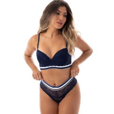 Imagem de Lingerie de Renda com Cós Elástico e Lateral Larga | 7045