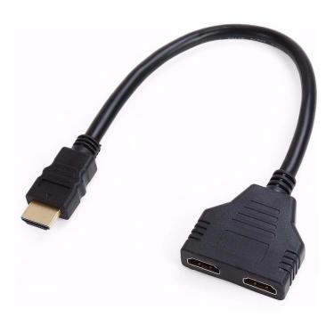 Imagem de Adaptador Duplicador HDMI Y 2 Femeas Para 2 TV