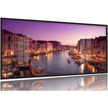 Imagem de Quadro Decorativo Paisagem Itália Veneza - T130x60 Moldura Preta 2x2