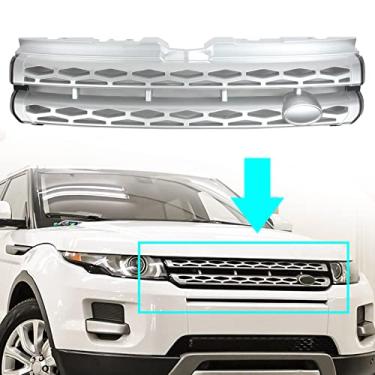 Imagem de FINMOKAL para Land Rover Range Rover Evoque 2010-2015 grade frontal ABS cinza grade H ventilação grill