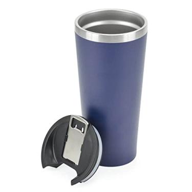 Imagem de Copo Térmico Interno Inox Grande 730ml com Abridor Azul