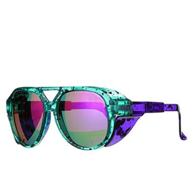 Imagem de Óculos de ciclismo polarizado masculino MTB Óculos de bicicleta UV400 Óculos de ciclismo de estrada à prova de vento Óculos de sol femininos esportivos com estojo, PV04 C7, Z