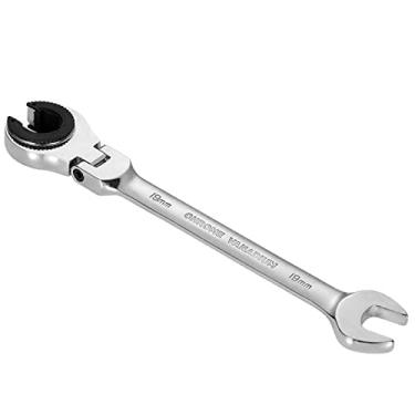 Imagem de SEIWEI Chave de porca flare, extremidade aberta, cromada, vanádio, aço faça você mesmo, ferramenta manual para carro, garagem, casa, prata