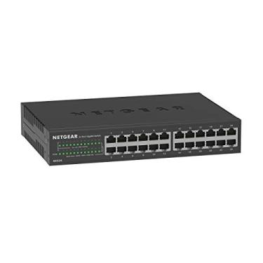 Imagem de Switch não gerenciável Gigabit Ethernet NETGEAR de 24 portas (GS324) - Desktop, parede ou montagem em rack, operação silenciosa