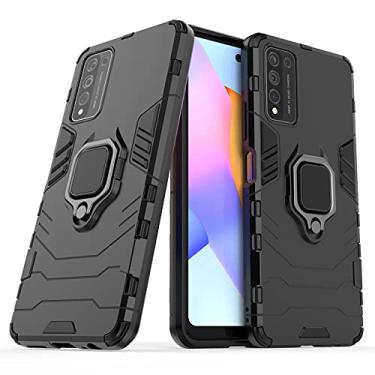 Imagem de Para Huawei Honor 10x Lite PC + TPU Case de proteção à prova de choque com suporte de anel magnético