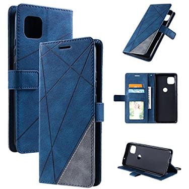 Imagem de YUNCHAO Caixa de telefone Para Motorola Moto G 5g Skin Feel Splicing Splicing Case de couro horizontal com suporte e slots de cartão e carteira e moldura fotográfica capa para celular