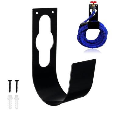 Imagem de Suporte de mangueira de gancho de jardim resistente da SupKing, gancho de gancho de gancho de parede de metal durável expansível, gancho de mangueira de irrigação, suporte de tubulação de anzol para mangueira de irrigação de jardim pesado de 100 pés