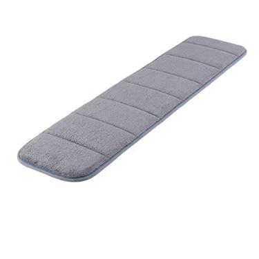 Imagem de Almofada de pulso de computador atualizada, suporte de braço para descanso de braço para teclado de mesa com memória premium da Creatiee para jogos de trabalho de mesa de escritório – Menos dor no cotovelo (tamanho longo, 19,05 x 80 cm), Cinza