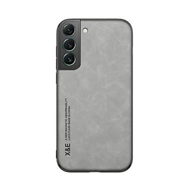 Imagem de Kepuch Silklike Capa para Samsung Galaxy S22+ - Case Placa de Metal Embutida para Samsung Galaxy S22+ - Cinza