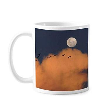 Imagem de Moon Dark Night Nuvens Art Deco Presente Caneca Moda Cerâmica Café Porcelana Utensílios de Mesa