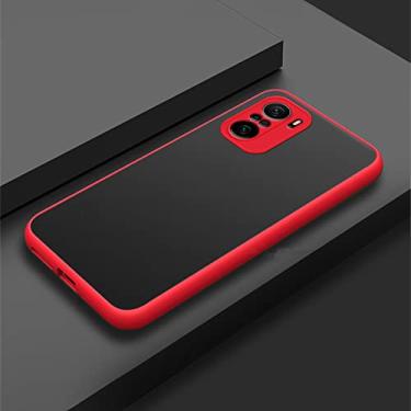 Imagem de Capa translúcida para Xiaomi POCO F3 M3 X3 GT Pro 12 Pro Case Soft Edge Hard Plastic Back Cover, vermelho, para POCO M3 Pro 5G