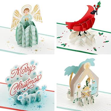Imagem de Hallmark Signature Paper Wonder Pop Up Cartões de Natal, Religiosos (4 cartões de Natal com envelopes), 1999XXH9982