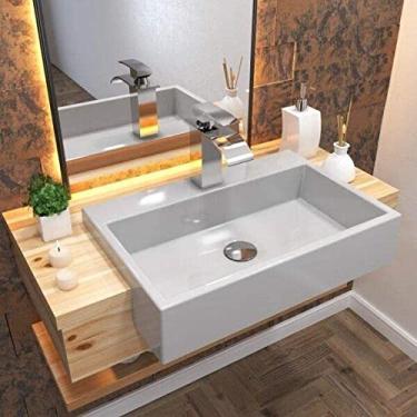 Imagem de Cuba de Semi Encaixe para Banheiro XRT550 Retangular Compace