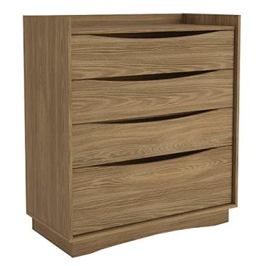 Imagem de Cômoda Kappesberg Dormitório Especial M260 4 Gavetas Nogueira SE