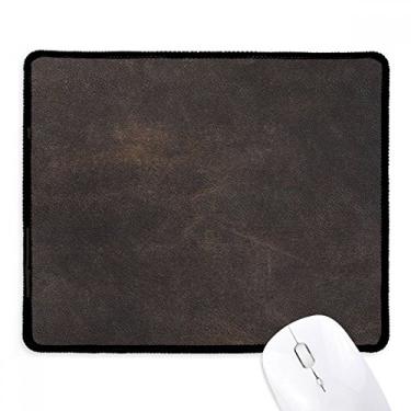 Imagem de Mousepad de couro preto design abstrato borda costurada tapete de borracha para jogos