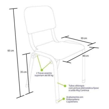 Imagem de Kit 4 Cadeira Infantil Polipropileno Lg Flex Reforçadas Empilháveis La