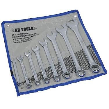 Imagem de Conjunto de chaveiro de combinação BSW da British Whitworth com extremidade aberta/anel TE078