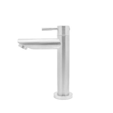 Imagem de Torneira Lavatório Banheiro Mesa B Baixa Inox Escovado 1/4V