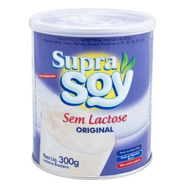 Imagem de Leite Supra Soy Sem Lactose Em Pó Lata 300G Sabor Original