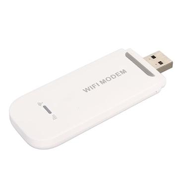 Imagem de Modem WiFi USB 4G LTE, Alta Velocidade de 150 Mbps, até 10 Usuários, Slot para Cartão SIM Padrão, Plug and Play, Alta Segurança, Aplicável à Ásia, Sudeste Asiático, África, (WHITE)