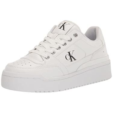 Imagem de Calvin Klein Tênis feminino Alondra, Branco 142, 35
