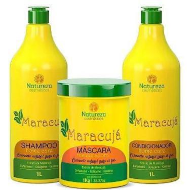Imagem de Kit Maracujá 1L - Shampoo + Máscara 1Kg + Condicionador - Natureza Cos