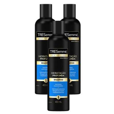 Imagem de Shampoo Tresemmé Hidratação Profunda 400ml  Kit Com Três Unidades - Tr