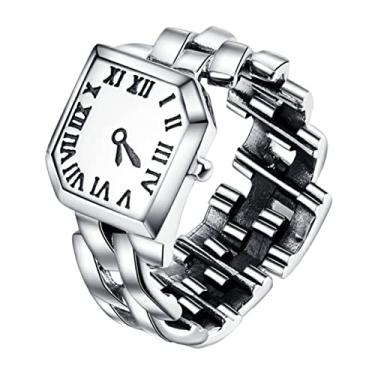 Imagem de TENDYCOCO 2 Peças anel de relógio presentes correndo mini presentes relógios femininos relógio de fitness relógio único relógio de moda para meninas joalheria Assistir anel de prata filho