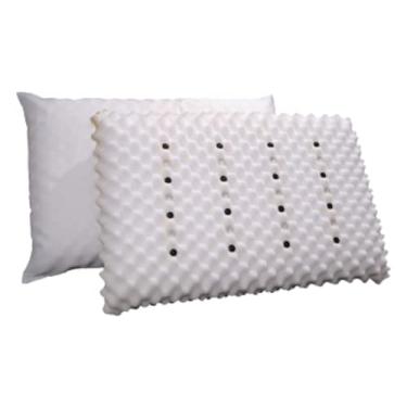 Imagem de Travesseiro Magnético Infravermelho Terapêutico Ortopédico Modelo Tradicional 60x40: Conforto e Suporte para uma Noite de Sono Revigorante!