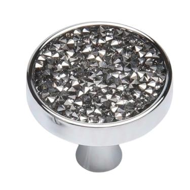 Imagem de Puxadores de armário de cristal, ganchos de parede de liga de zinco, ganchos de suspensão, alças de móveis, armário de cozinha, gaveta, hardware, j, 24mm