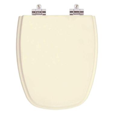 Imagem de Assento Sanitario Poliester com Amortecedor Venice Bege Claro para Vaso Belize