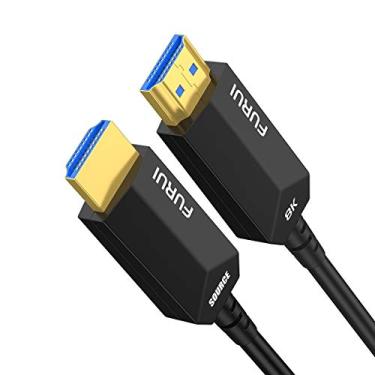 Imagem de FURUI Cabo HDMI de fibra 8K 30,5 m, cabo HDMI 2.1 de fibra óptica 8K a 60Hz, 4K@120Hz, 48 Gbps, HDR dinâmico, compatível com RTX 3080/3090 Xbox Series X PS5 Denon AV Receiver LG Samsung Sony TV