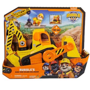 Imagem de Patrulha Canina Trator Escavadeira Deluxe do Rubble Luz/Som