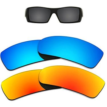 Imagem de Kygear 2 pares de lentes polarizadas de reposição para Oakley Gascan para homens e mulheres, à prova de brilho de 12 mm