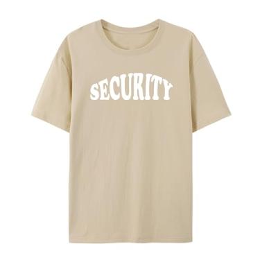 Imagem de Camisetas estampadas engraçadas para homens, design de segurança, Arena, M