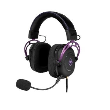 Imagem de Headset Gamer Mancer Ameth Purple Edition | Som Surround 7.1 | Drivers 50mm | Microfone Removível | Conexão USB e P2 3,5mm | Preto | MCR-AMT-BL01
