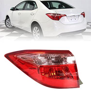 Imagem de WFLNHB Substituição do conjunto de luz traseira do lado esquerdo externo para Toyota Corolla 2017 2018 2019 Lâmpada traseira do lado do motorista 8156002B00 TO2804130