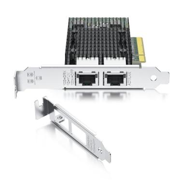 Imagem de REDLUX Placa de rede PCI-e de 10 GB (NIC) com chip Intel X540, duas portas RJ45, compare com Intel X540-T2, PCIE 2.0 X8, suporta Windows/Windows Server/Linux/Vmware Esxi